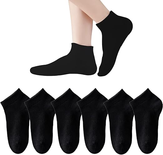 Marchare Boys/Girls Low Cut Cotton Socks Kids Seamless School Socks 6 Packs