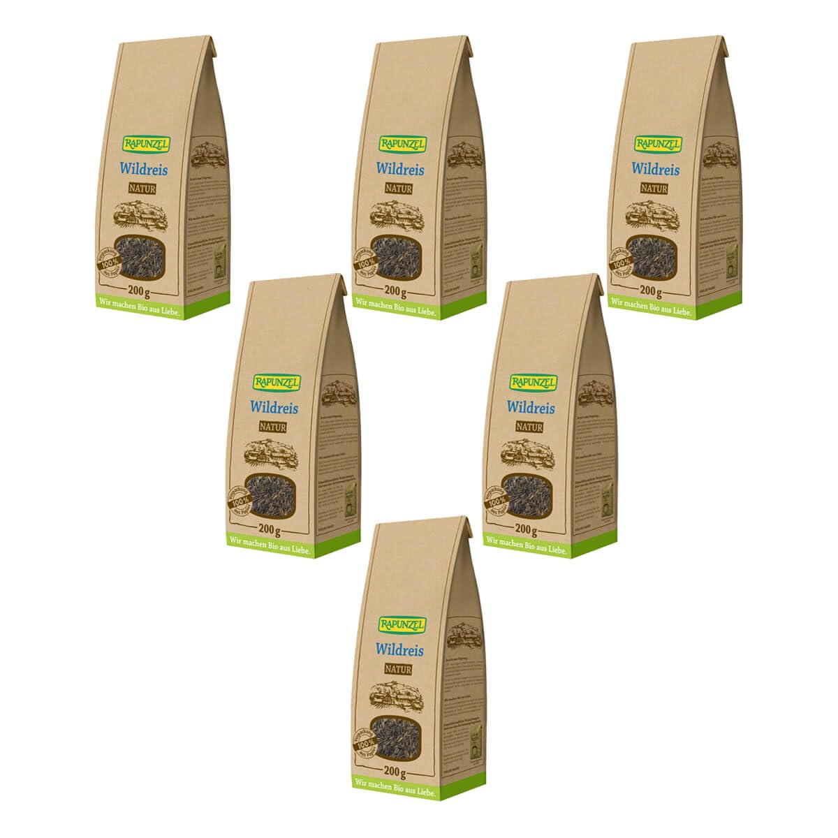 Rapunzel Bio Wildreis natur (6 x 200 gr)