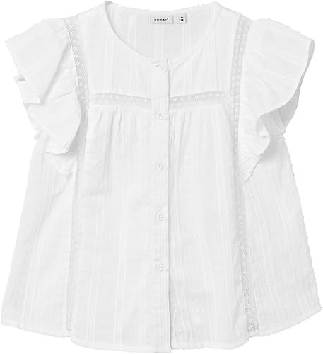 NAME IT Camicia A Maniche Corte Deniza Top Per Bambine - Verde, Taglia 122/128 Cm - Foto 5