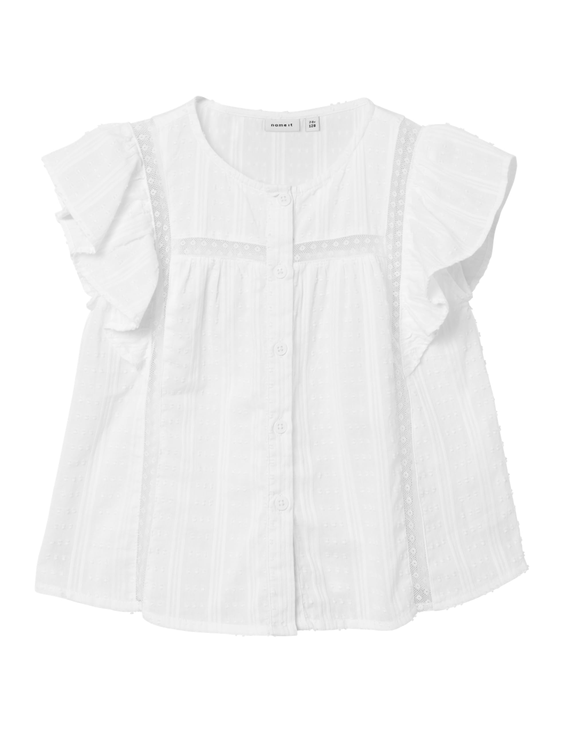 NAME IT Nkffatidia SS Top Blusa de Manga Corta para Niñas