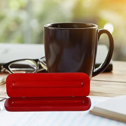 Miniatura 5 de STOBOK Estuche para bolígrafo de gel líquido de madera, caja de regalo para oficina de negocios, pulsera larga, caja de collar, colección de joyas,