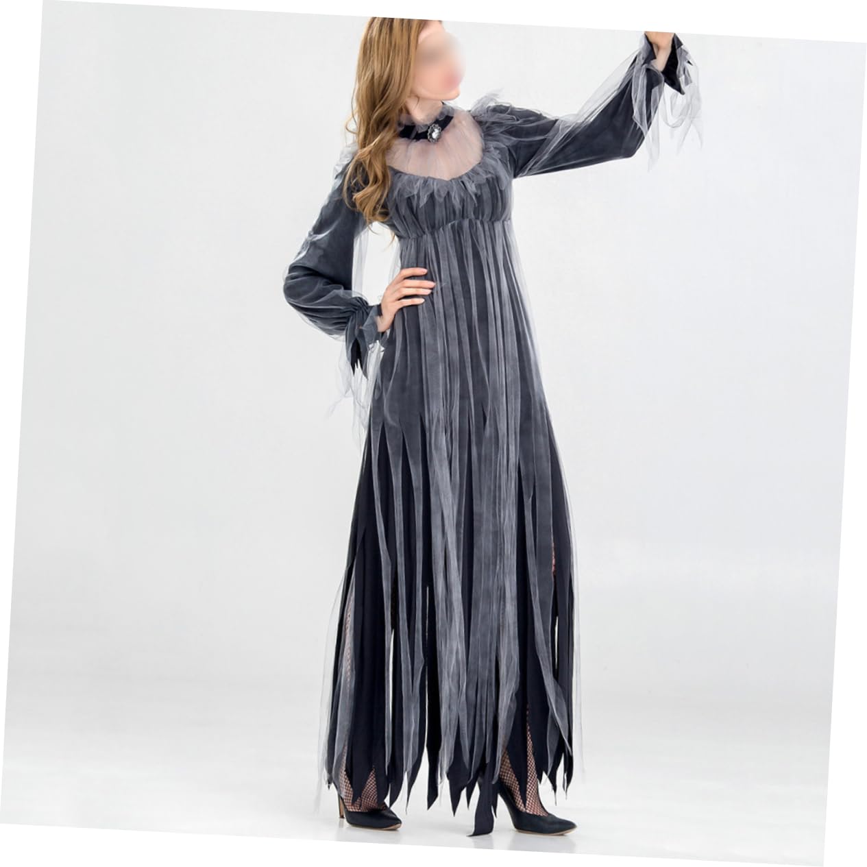 2 Piezas traje para cosplay vestido cosplay vestidos de gala vampiro Ideal para disfraces de Halloween traje de para el rendimiento vestido de disfraz de bruja para adultos
