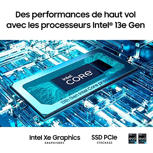 PC Portable convertible Samsung -Galaxy Book 3 360 -13,3 Super AMOLED - Core i5-1340P -RAM 8Go -256Go SSD -Iris Xe -Win 11 -S Pen
