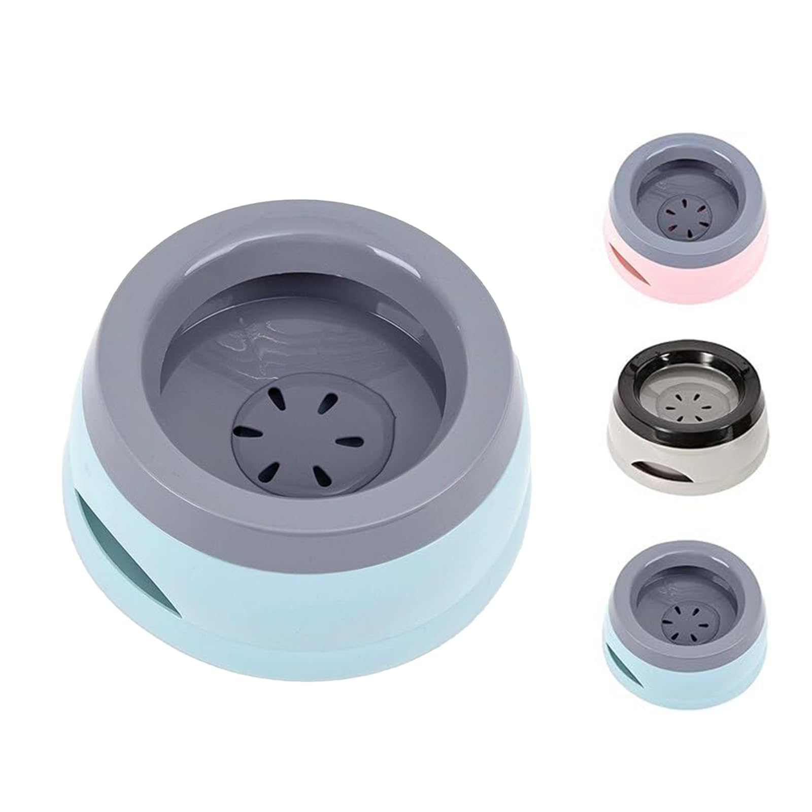 Non Spill Dog Water Bowl, Portable Travel Dogs Water Bowl, Splash Proof DogS Water Bowl Anti Slip for Dogs Cats Vehicle Carried (Blue)
