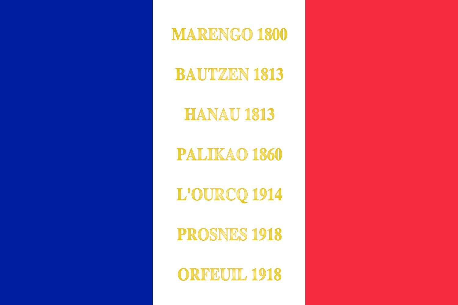 Drapeau 101e régiment d infanterie grand modèle aux finitions soignées