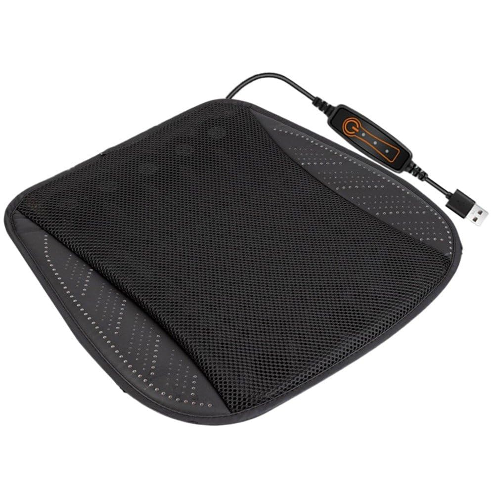 Almohadilla de asiento refrigerante para evitar el sudor al conducir con flujo USB ajustable