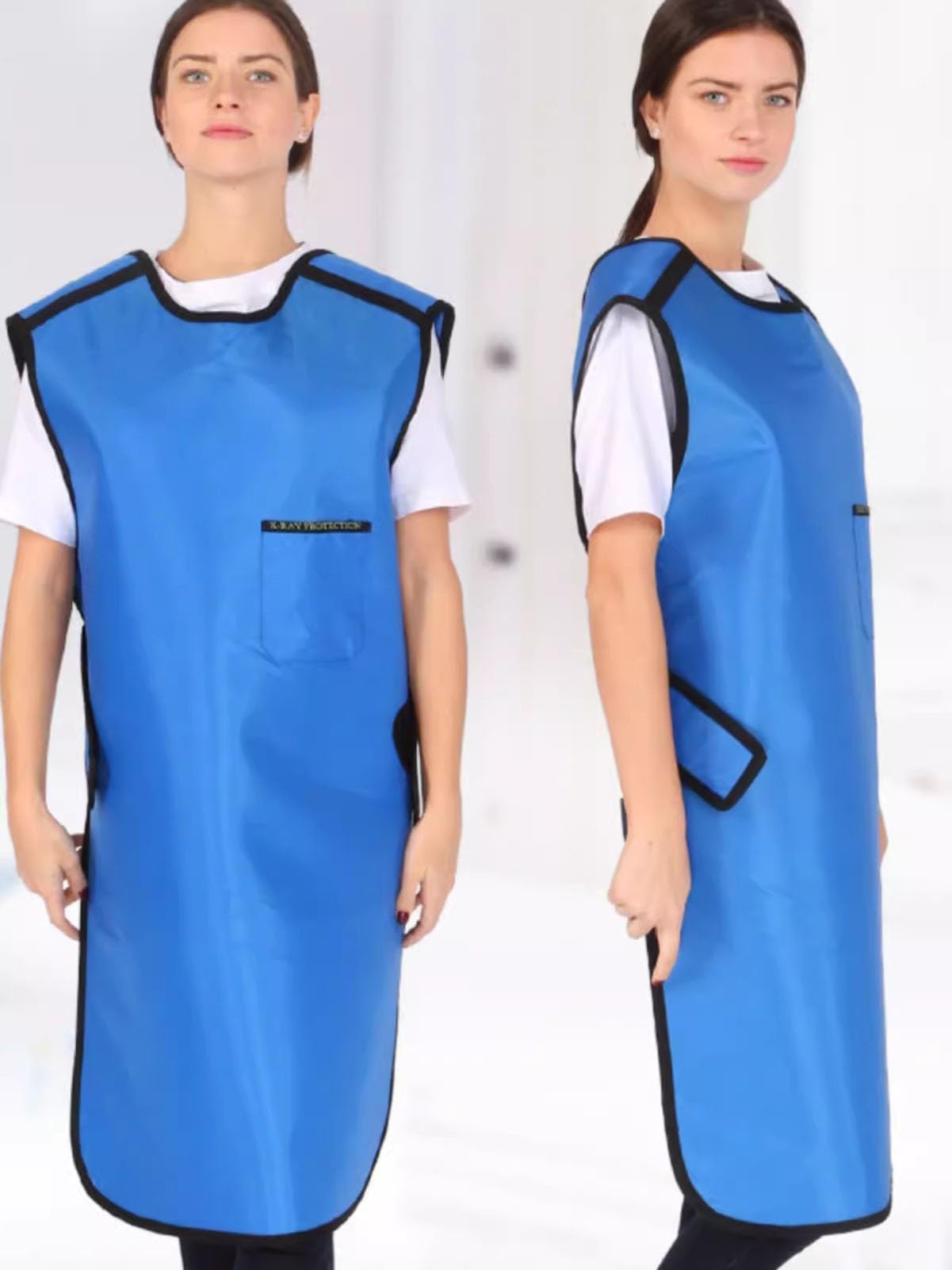 Delantal de Plomo Delantal De Plomo Ligero Para Protección Contra Rayos X, Delantal De Plomo Resistente A La Radiación, Traje De Plomo Con Escudo De Rayos X, Para Médicos Y Enfermeras(0.35mmpb,100x60c