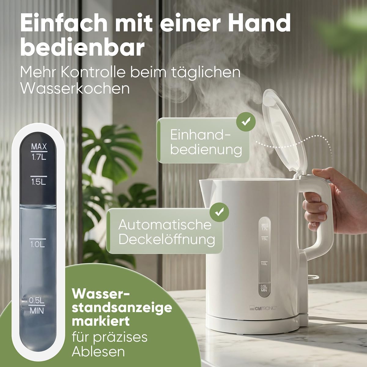 Vízforraló használat közben