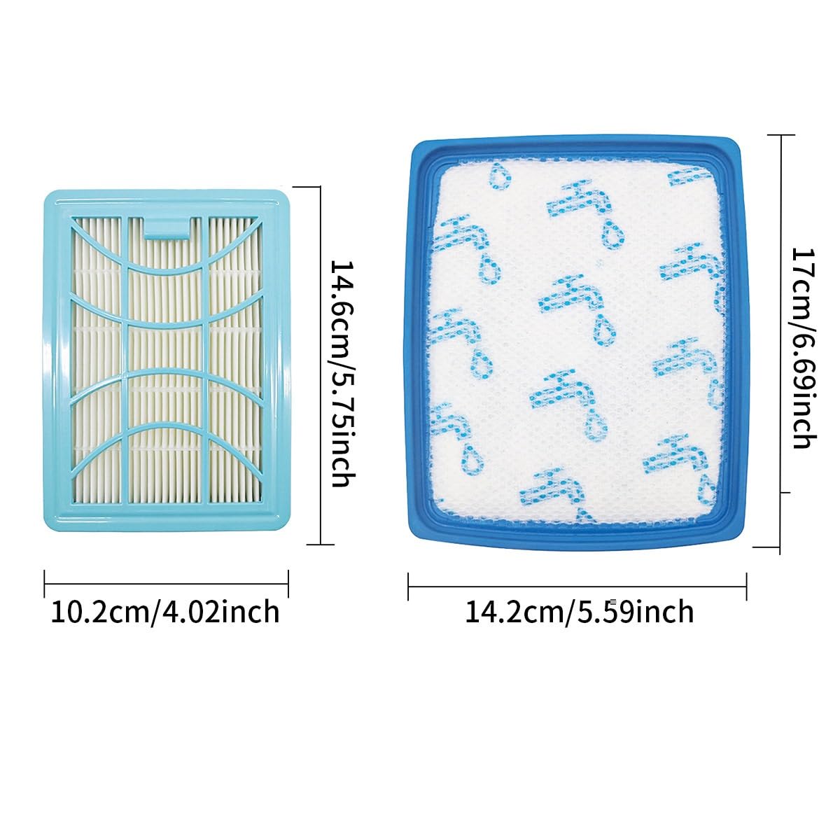 Filter, Kompatibel for Philips, PowerPro Expert 7000 Serie FC9745/09 FC9747/09 FC9729 FC9729 FC9741 FC9742 FC9743 FC9744 Staubsauger Teile(SET A)