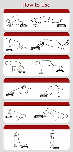 Miniatura 6 de Rueda abdominal de rebote automático con 4 ruedas, rueda de rodillo abdominal, tabla de entrenamiento abdominal, rueda de rodillo abdominal para