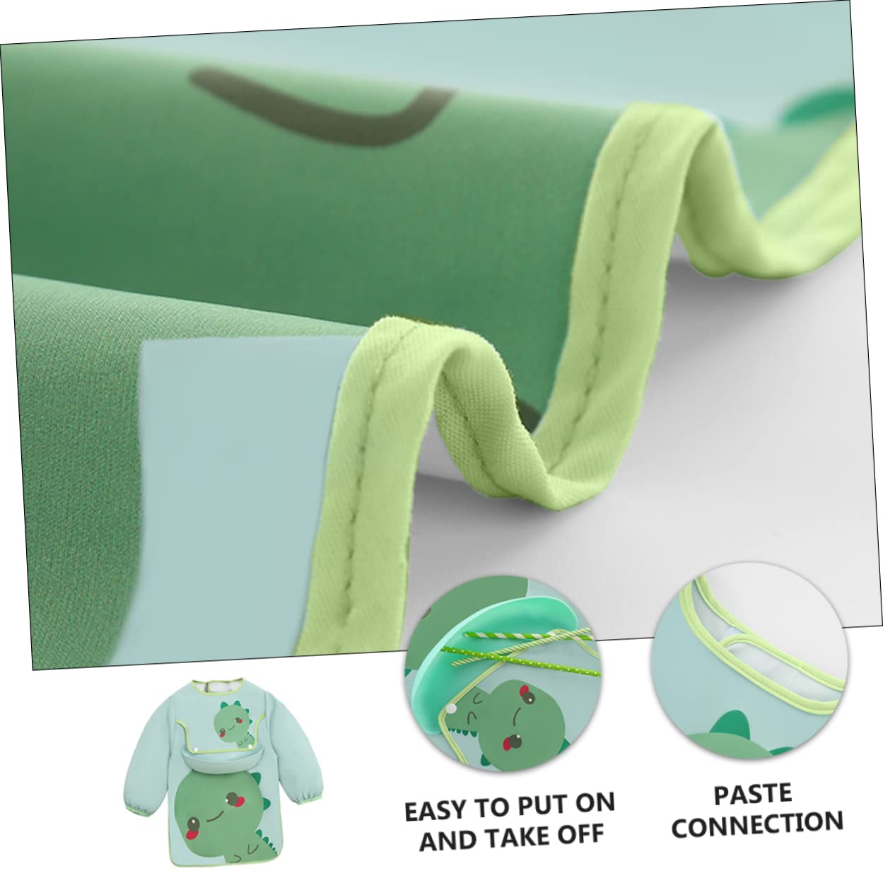 UPKOCH 2pezzi Bavaglino Per Smock Per Con Maniche Lunghe Dipingere e Facile e Asciugare