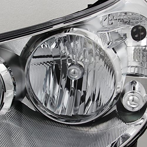 AKKON - For Chrysler Sebring 4Dr Sedan Chrome Clear Replacement Headlights Headlamp Front Lamps Left+Right Pair