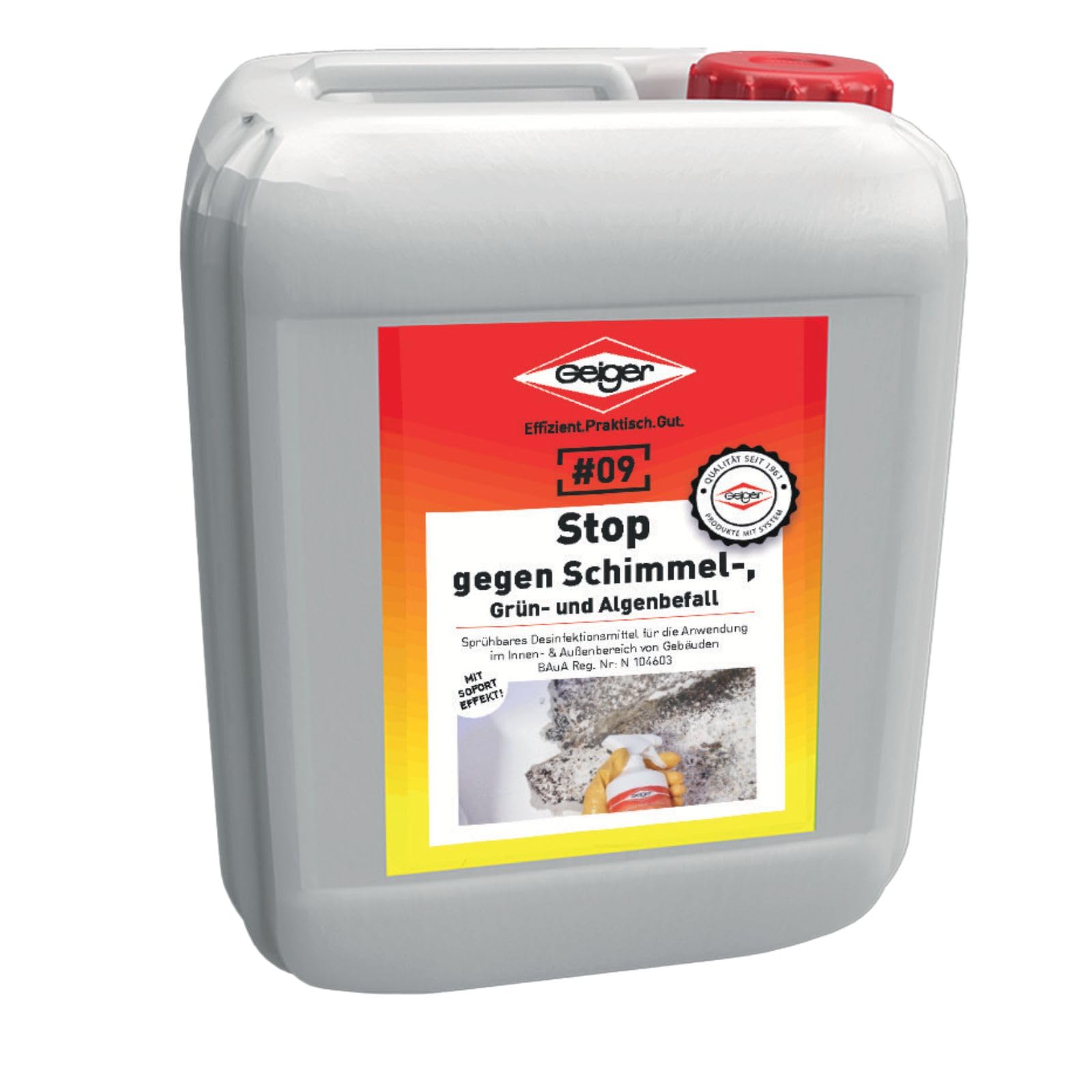 Geiger Chemie Nr. 09 Stop gegen Schimmel 5 Liter Kanister