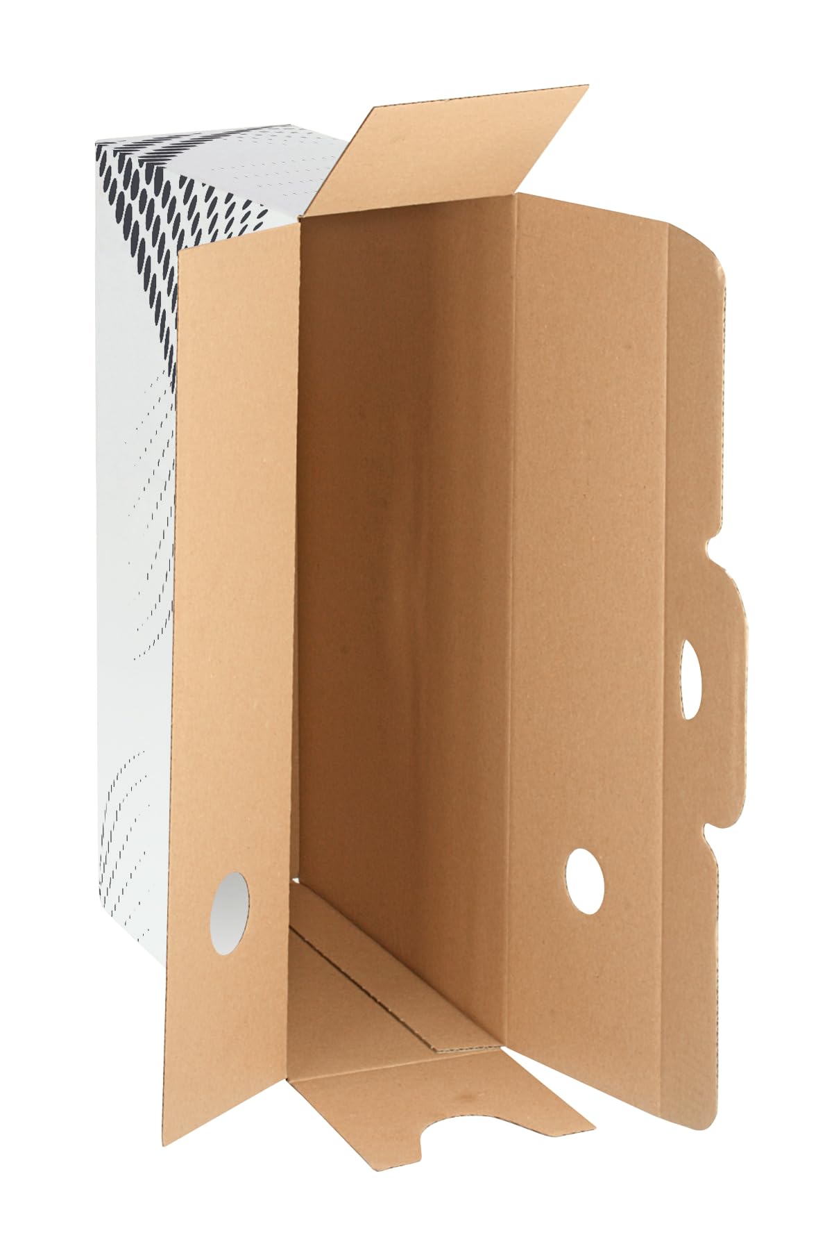 Esselte Leitz - Scatola per archivio easyboxx, 100 mm, in cartone ondulato, colore: Bianco