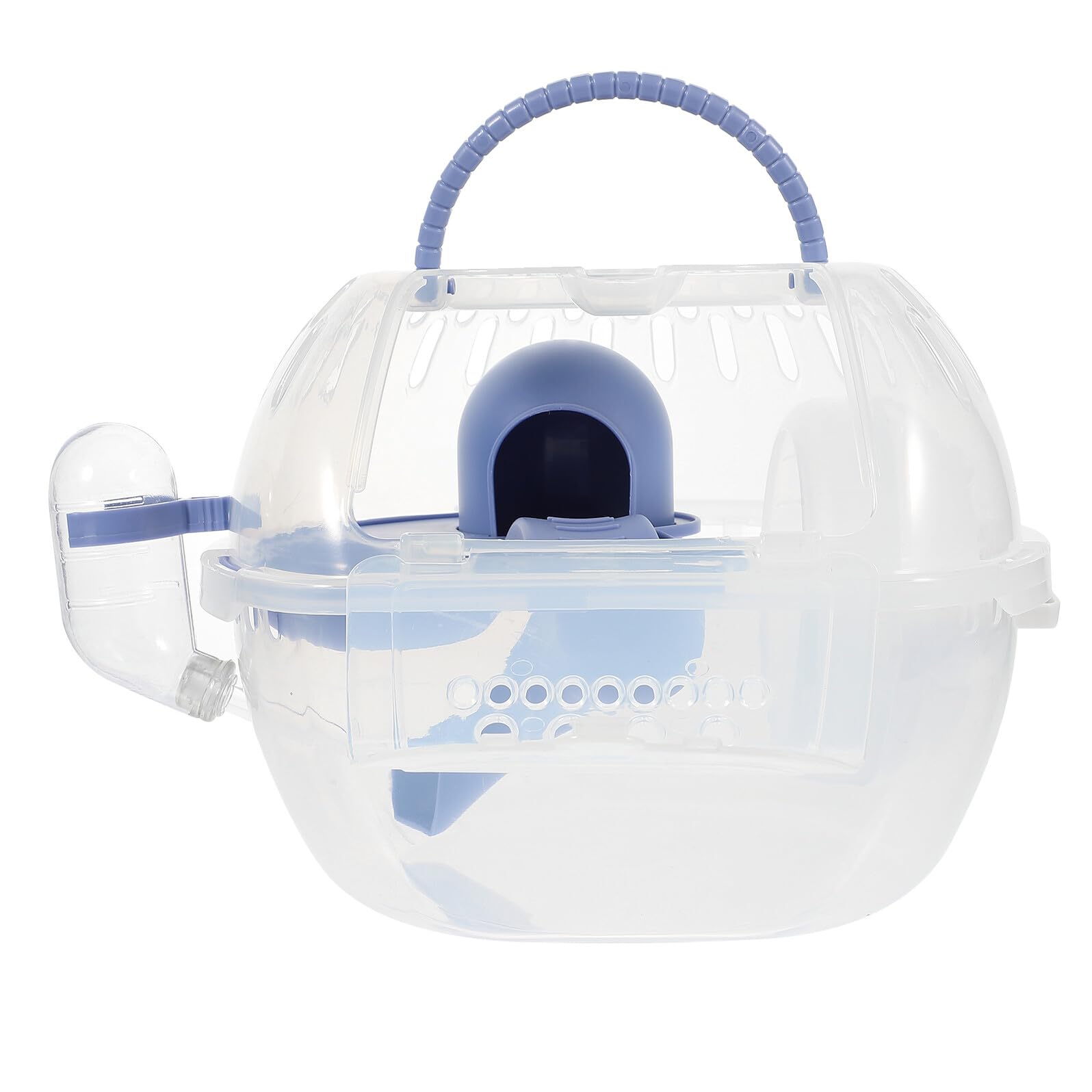 Hamster Tragebox aus Robustem Kunststoff Atmungsaktiver Outdoor Käfig mit Belüftung Langlebige Transportbox für Zwerghamster Geeignet für Kleine Haustiere Wie Kaninchen und