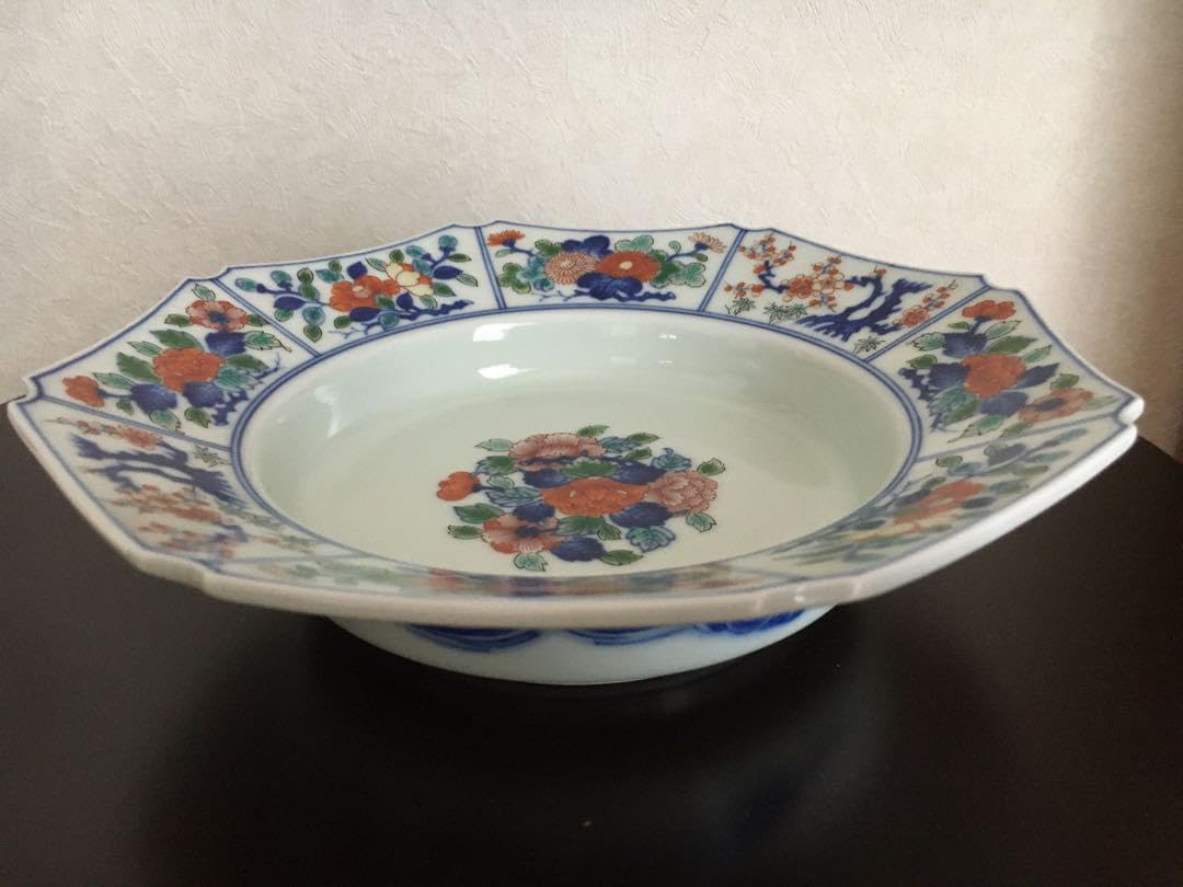 今泉今右衛門☆有田焼　八角鉢　共箱あり 今泉今右衛門☆有田焼 八角鉢 共箱あり