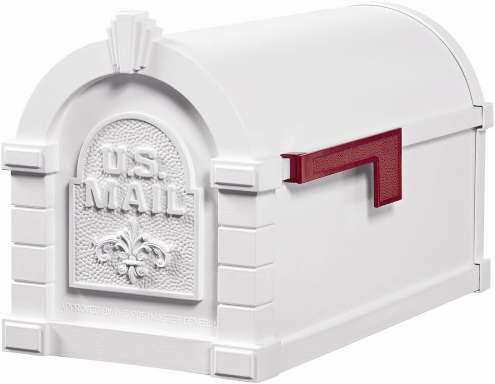 Gaines KS-15A - Eagle Keystone Series Mailboxes - White/White