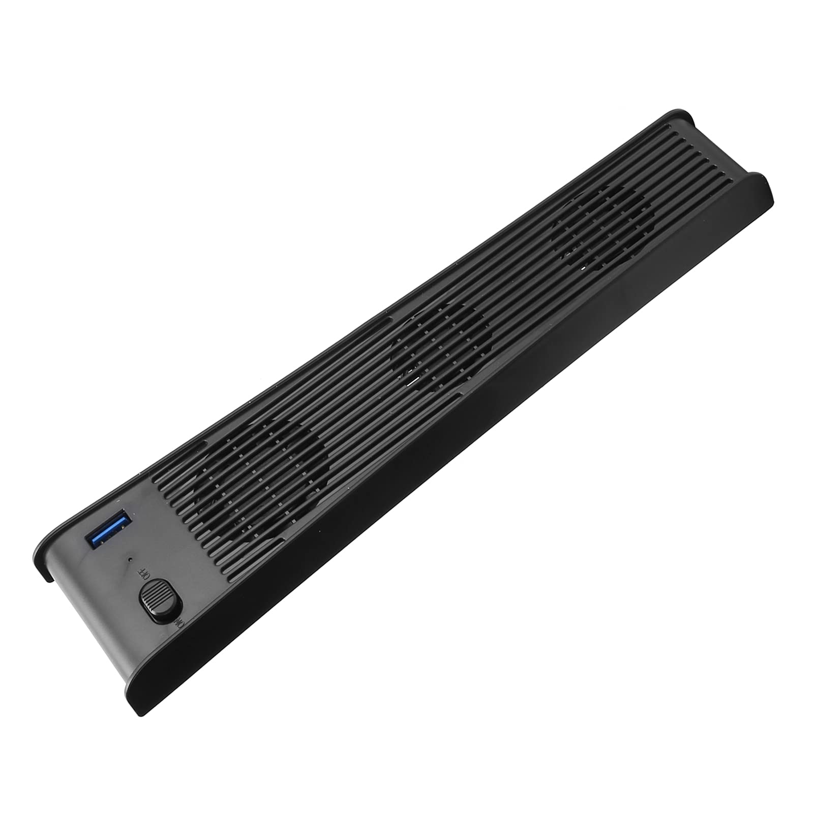Lylithuif Ventola di raffreddamento per console di gioco per Dispositivo di raffreddamento USB con 3 ventole Supporto verticale per DE CDROM Host di gioco Materiale ABS Uso durevole (Nera)