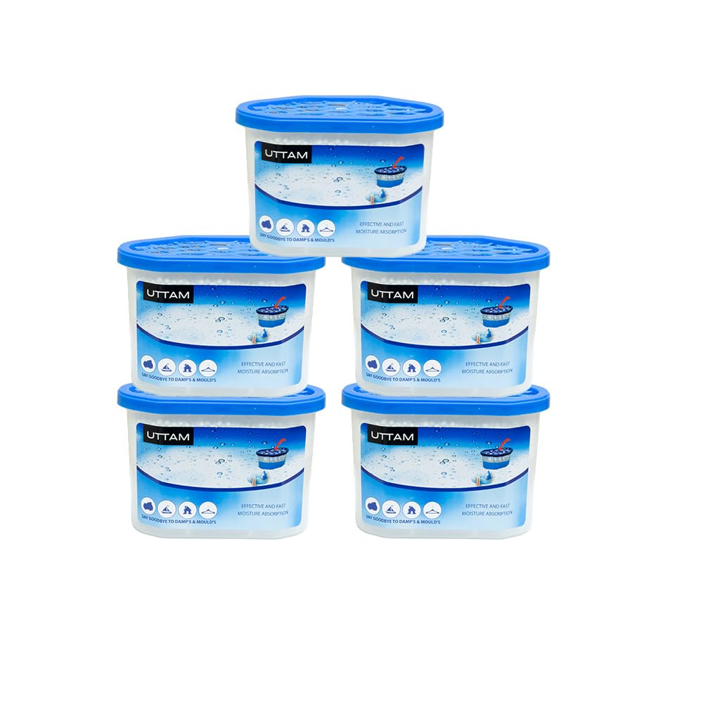 Sponsored Ad – KARAN KING® Dehumidifier Pack of 5 x 500ml Condensation Remover Moisture Absorber Dehumidifiers for Damp, Home, Kitchen, Wardrobe, Bedroom, Caravan, Office, Garage, Bathroom, Basement (Pack of 5)