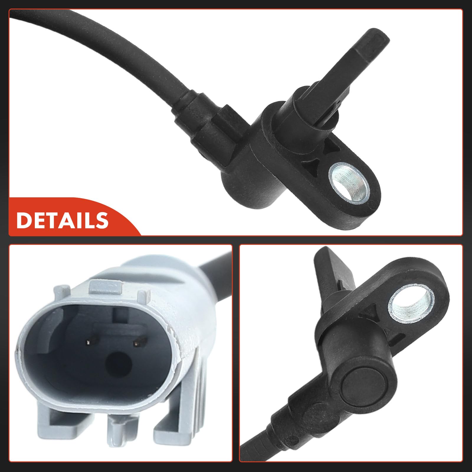 Frankberg 2x Sensor de velocidad de ruedas Sensor ABS 2+2 Polos(Izquierda) 2 Polos(derecha) Compatible con Vito Bus W639 Vito/Mixto Furgoneta W639 Viano W639 Replace# 6394409734