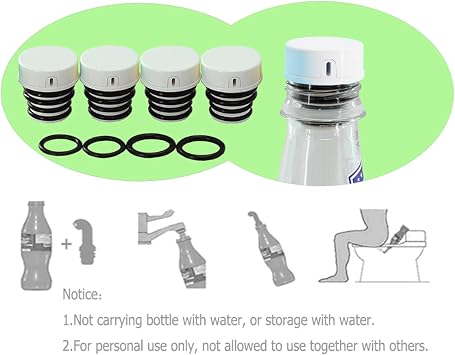 Portable Bidet for Toilet, Travel, Hiking or Camping. Compatible with Every Bottle. Ultralight