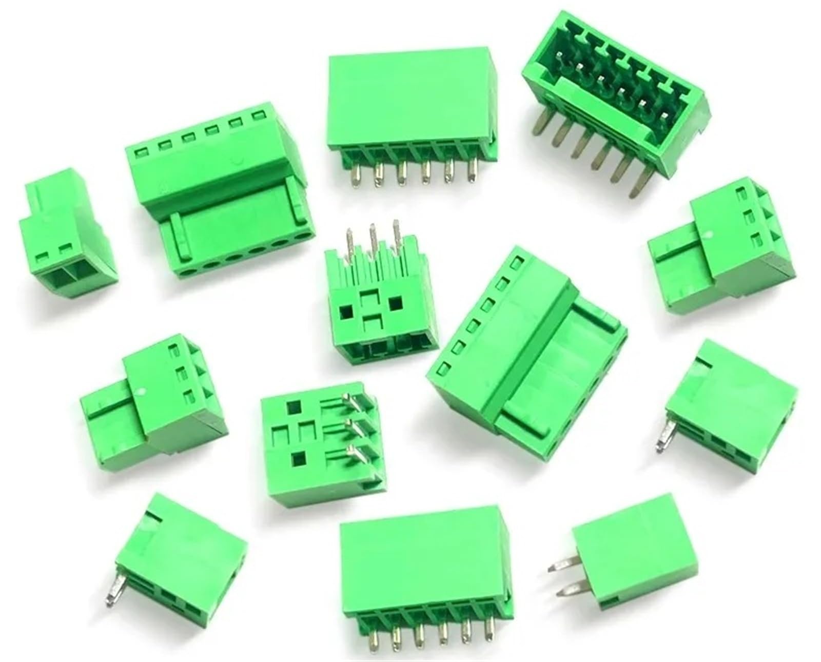 5 paia 2.54mm 3.5mm .81mm .08mm PCB Morsettiera A Vite 2-12Pin Spina Maschio Presa Femmina Pin Intestazione connettore del cavo