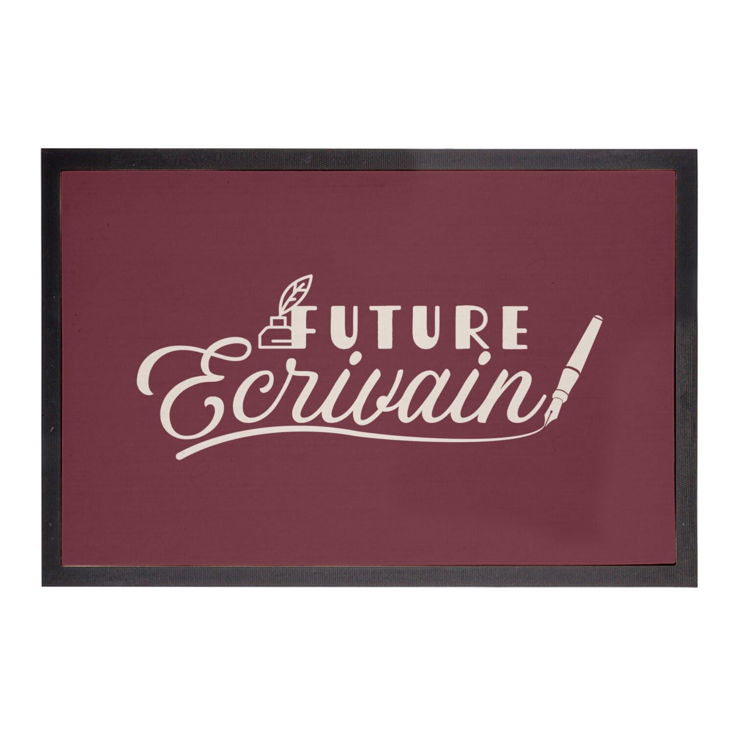 Paillasson rouge écrivain tapis de porte pour bureau