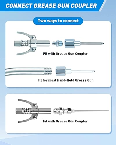 Miniatura 3 de NANOXITY Punta de aguja de pistola de engrase, Boquilla de aguja de grasa, Dispensador de grasa de aguja, Accesorio de grasa de aguja, Inyector de
