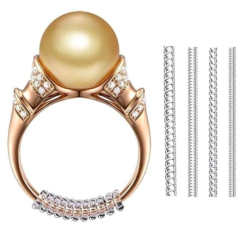 Sozzumi Mens and Womens Ring Adjuster for Loose Rings, Invisible Spiral Ring, Reusable Ring Size Adjuster - Fits Almost Any Rings (4 models)