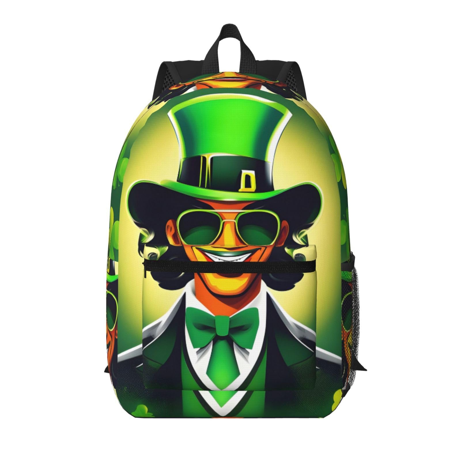 Sac à dos de voyage imprimé Happy St Patrick avec poches multiples - 8