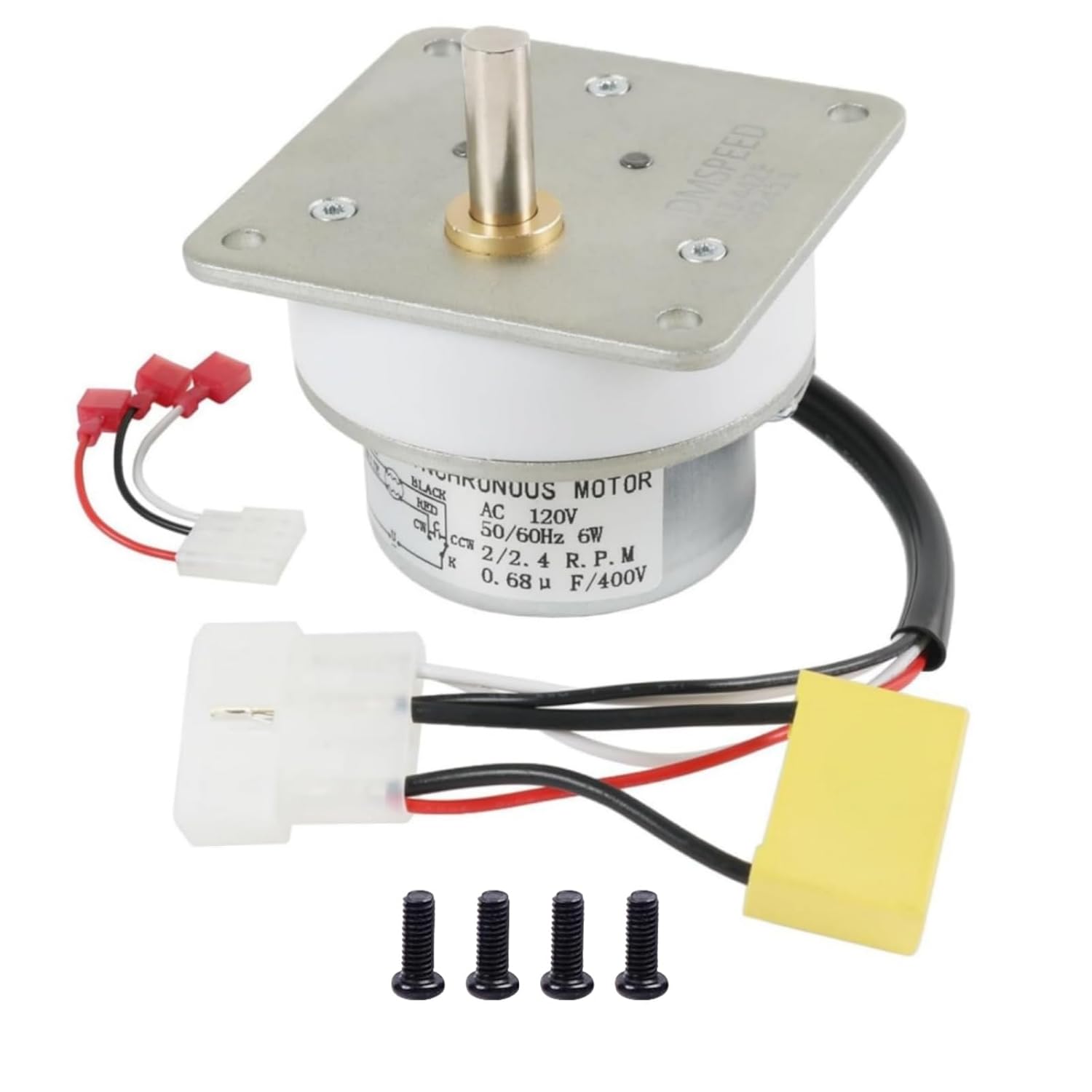 Upgraded 2.4RPM Pellet Stove Auger Feed Motor AC120V Compatible with Quadra-Fire Part 812-4421 & 812-4420 Heatilator PS35 PS50 CAB50 7000-500 PH