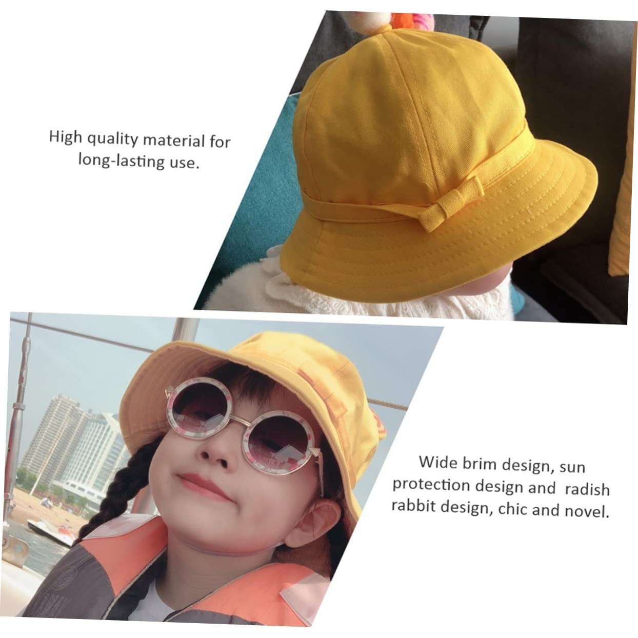 Sonnenschutz für Hut kindermütze caps für Hut für mit Sonnenschutz Sonnenhut sommerlicher sonnenschutzhut Kinderschutzkappe Cord Yellow