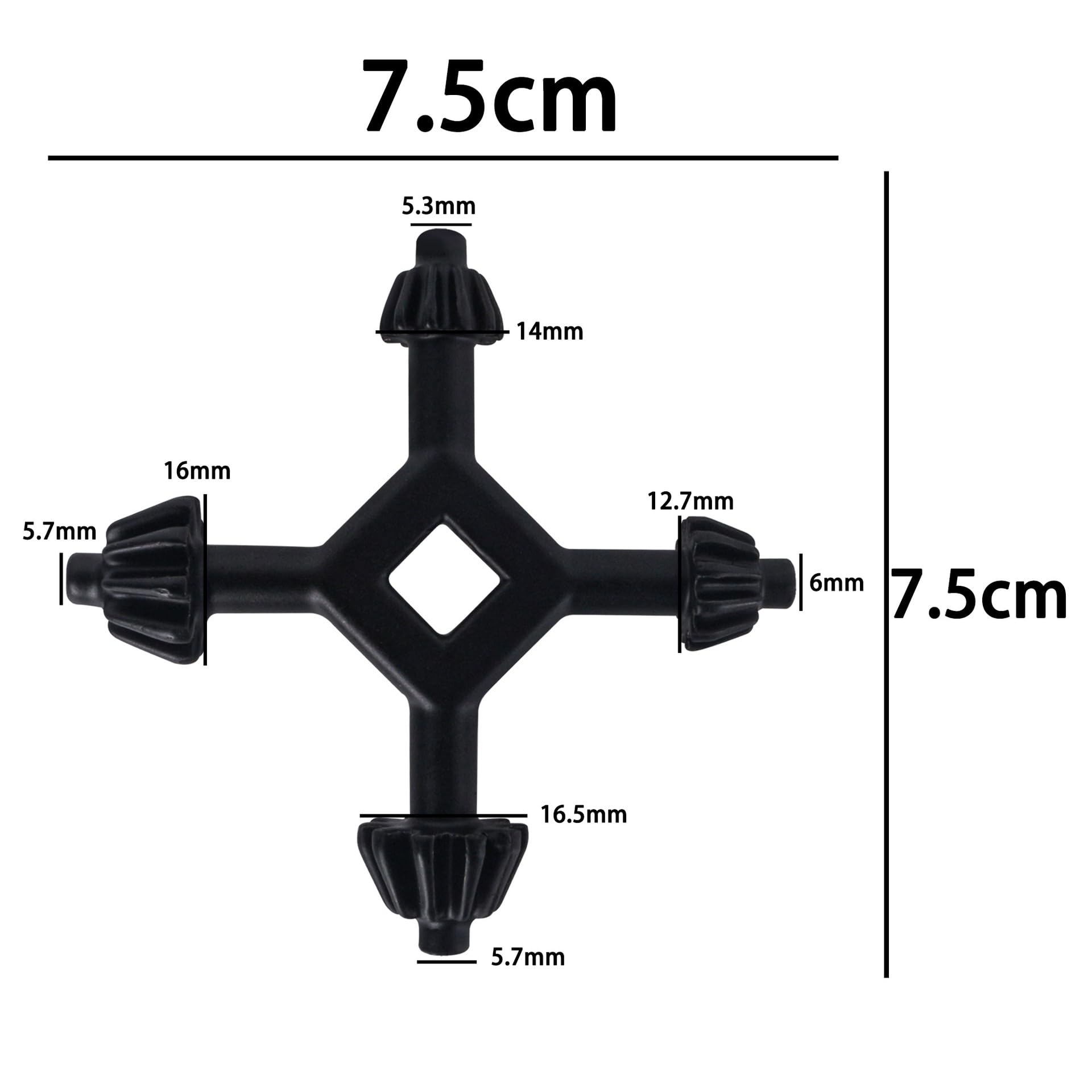 1 Pezzo Chiave Mandrino Trapano 4-in-1 da 7.5cm, Strumento Trapano Manuale Pistola, Adatto a Trapano Facile Inserimento Sicuro, Costruzione Metallo Durabile, Essenziale e Pratico, Per Lavoratori Trapa