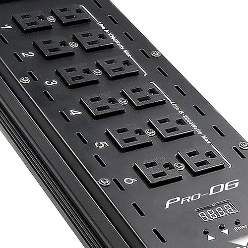 Miniatura 4 de CHAUVET DJ Pro-D6 DMX-512 Dimmer/Switch Pack (6 canales) | Controladores de luz LED, NEGRO