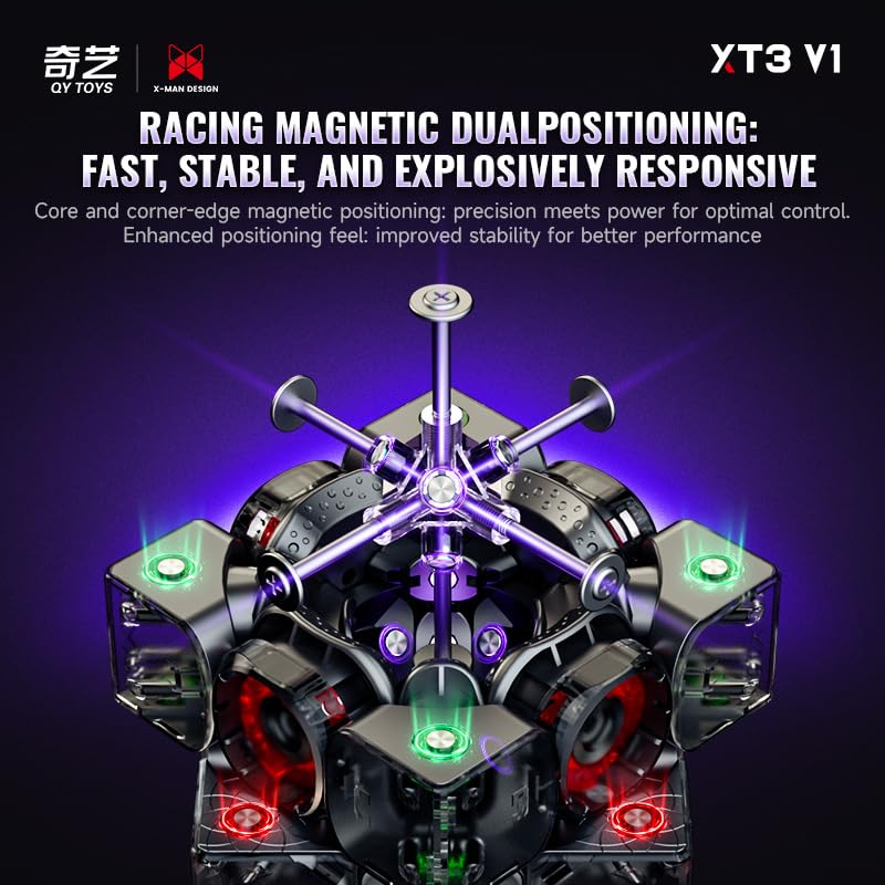 Image of Cubelelo QiYi X-Man XT3 v1 3x3 Magnetic Speedcube, Flagship