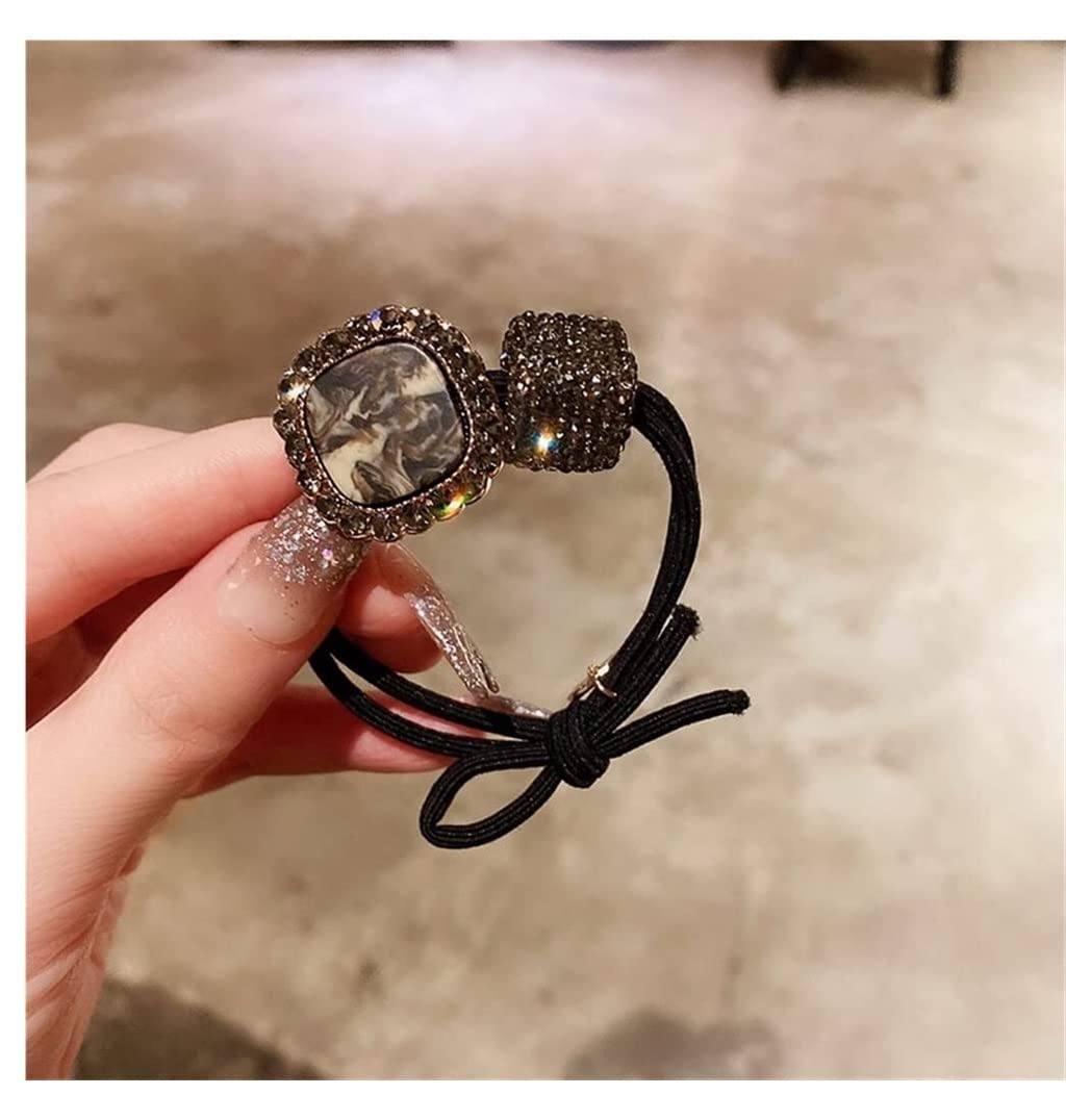 Feste Elastici Capelli 2 Pezzi Anello Per Capelli Testa Corda Palle Cuoio Capelluto Tendine Di Cavallo Femminile Accessori Per Decorazione