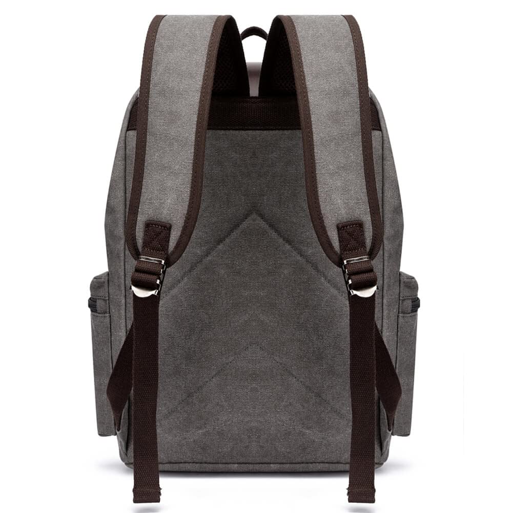 Vintage-Rucksack aus Segeltuch, lässiger Tagesrucksack, Reiserucksack für Damen und Herren, Laptop-Rucksack, College, Schultasche, Outdoor, Wandern, Camping