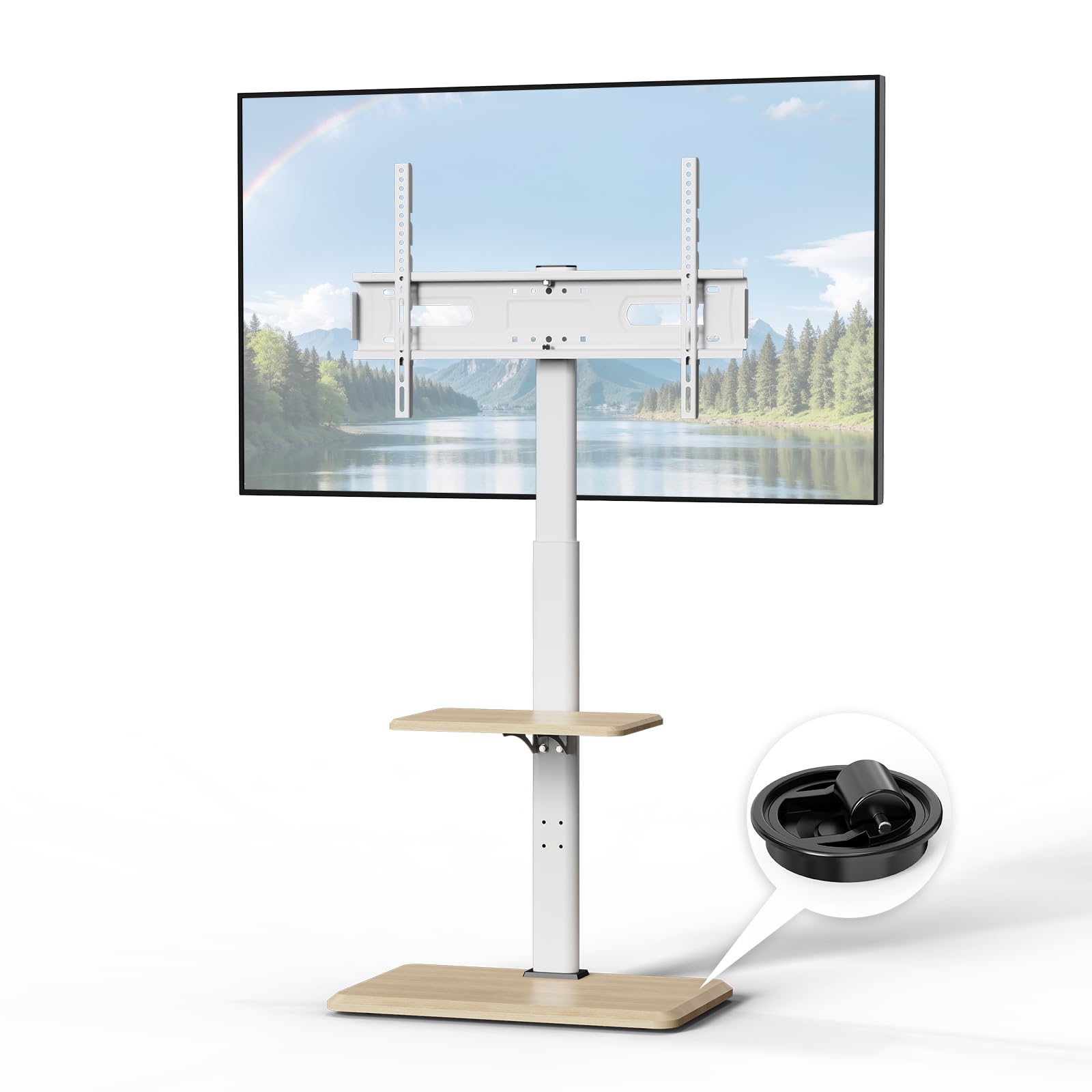 Amazon.co.jp: BEISHI テレビスタンド 壁寄せ ハイタイプ テレビ台