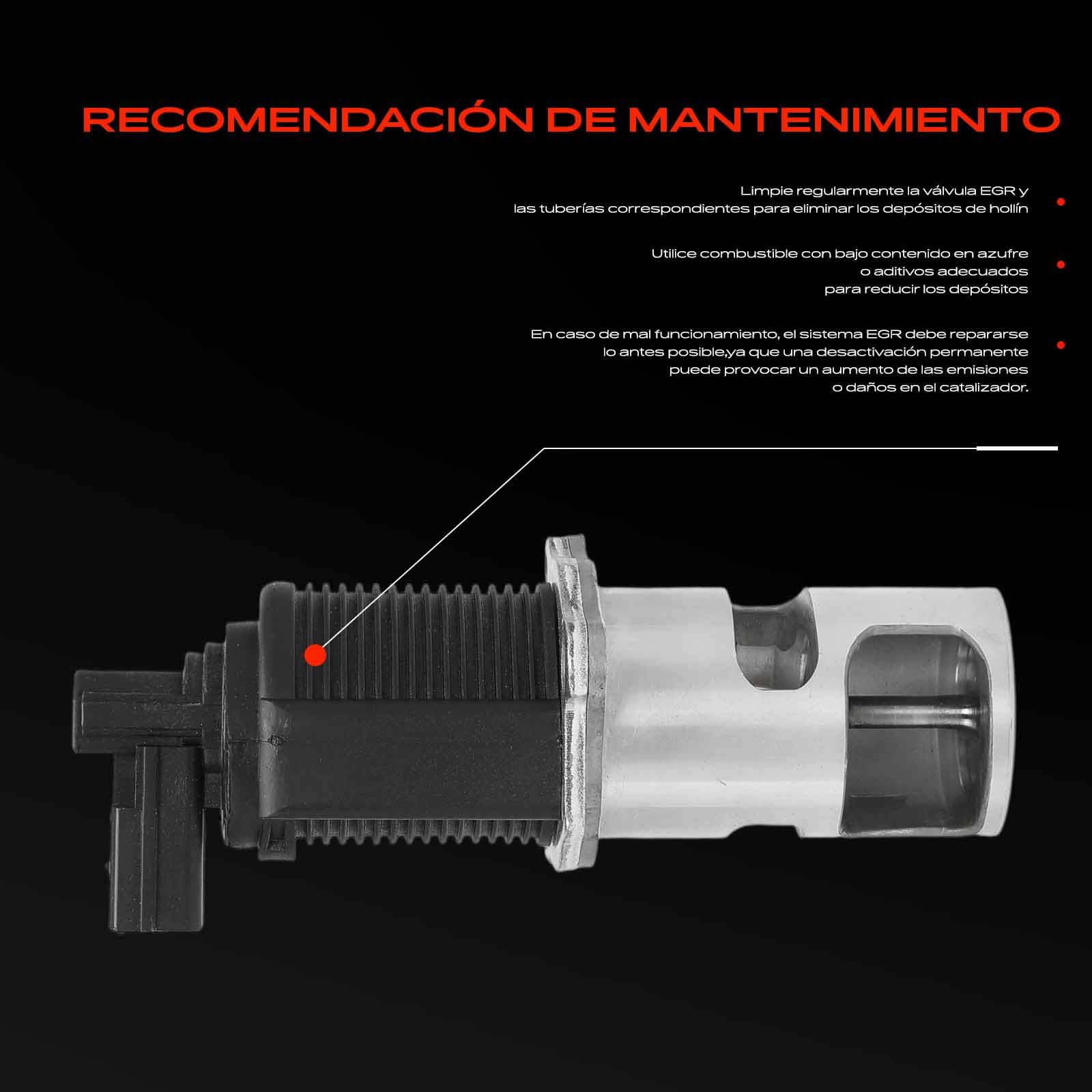 Frankberg Válvula EGR Diesel Compatible con S.a.n.d.e.r.o II 1.5L Kangoo KC0/1 1.5L Logan MCV KS 1.5L Clio III BR0/1 CR0/1 1.5L S.a.n.d.e.r.o 1.5L Replace# 14710BN701
