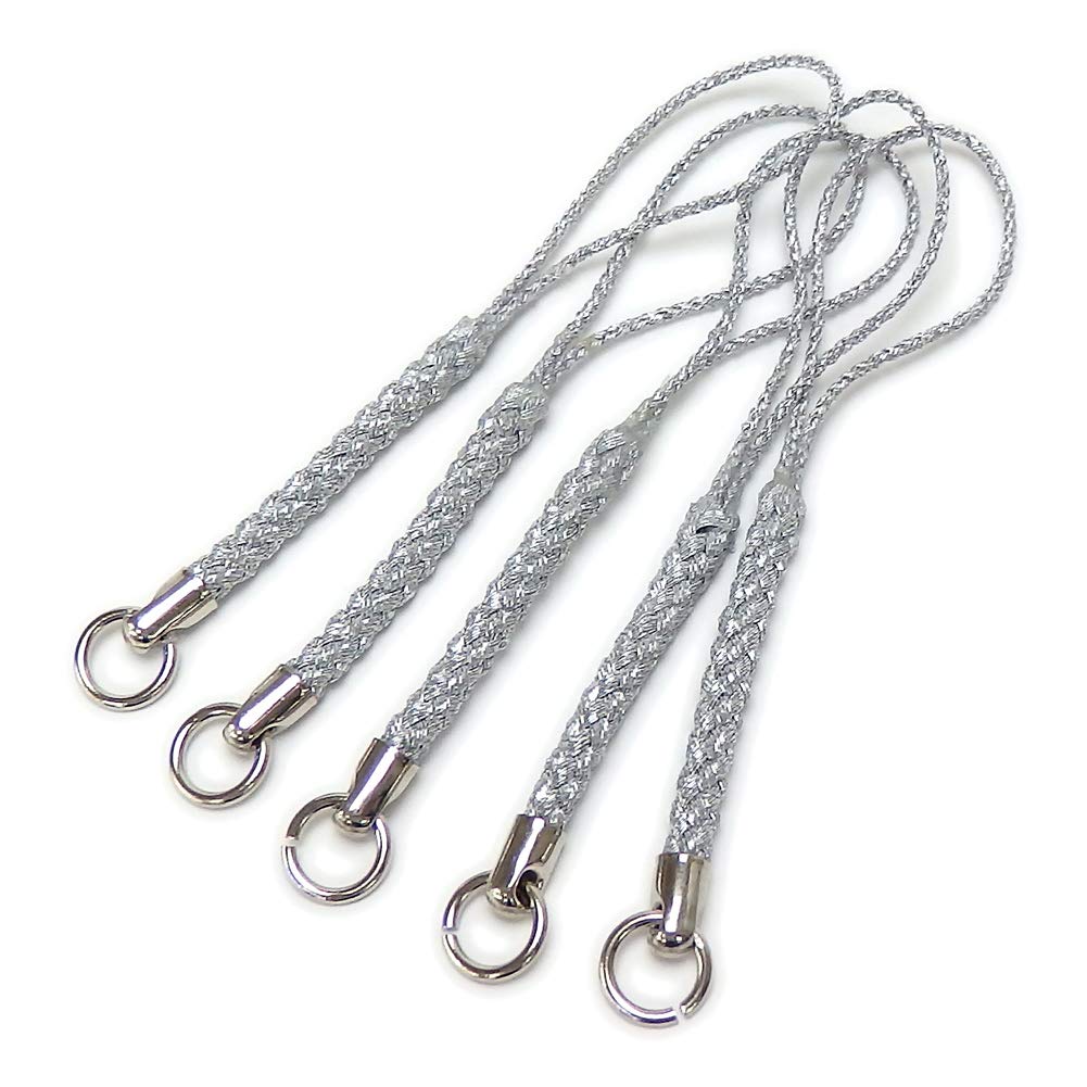 Amazon.co.jp: [ショップループ] 根付け紐 ストラップ 金具 【5本