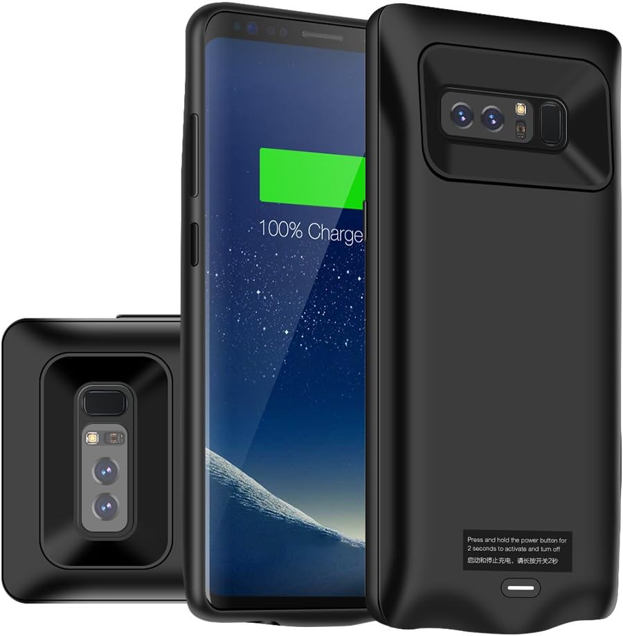 Samsung Note 8 Battery Case, Portable Charger Case Battery Pack for Note 8, 5500mAh Protective Charging Case Power Bank for Samsung Galaxy Note 8