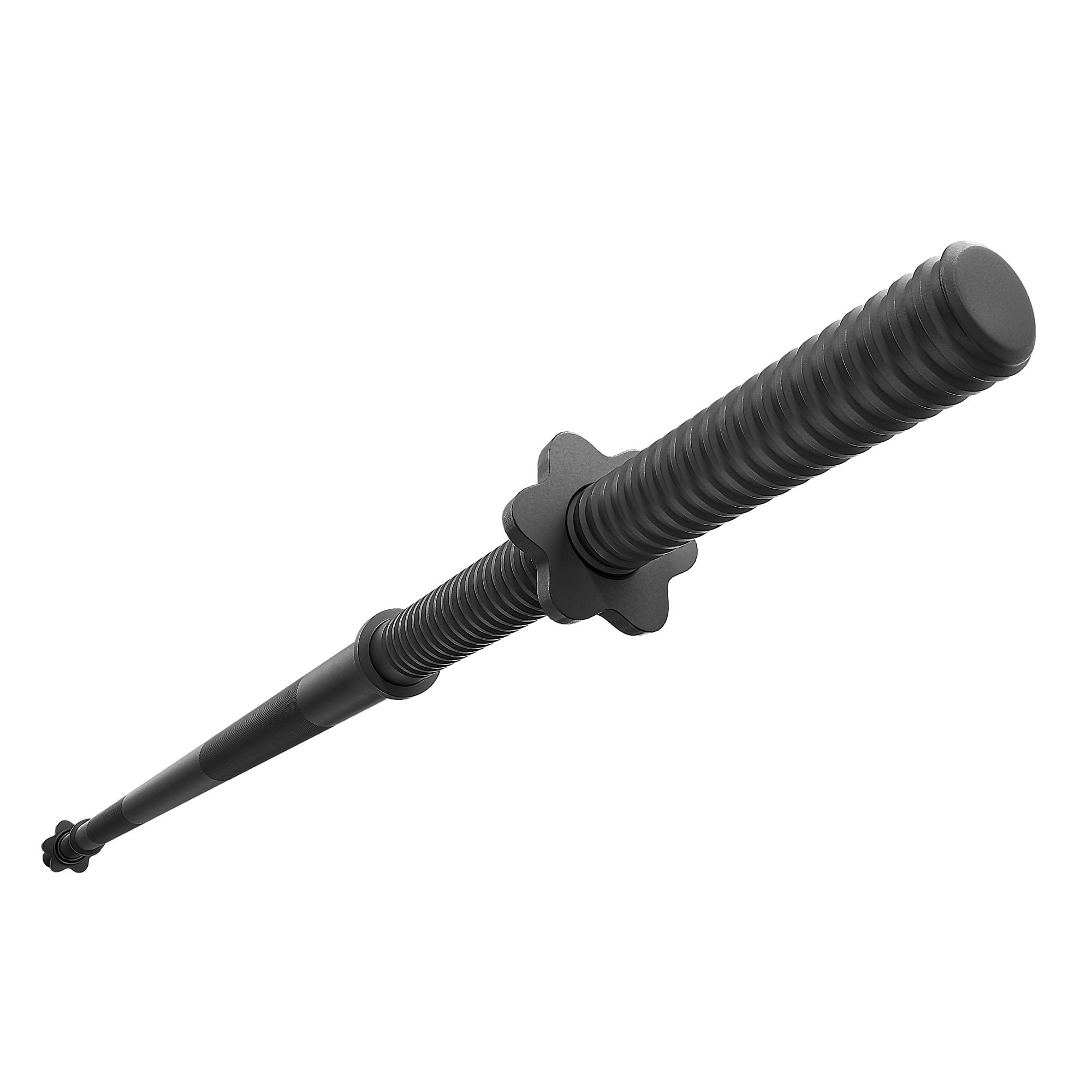 TREX SPORT Langhantelstange 120 cm & 150 cm Hantelstange bis 100 kg 25 mm | Stahl Hantelstange für Krafttraining, Rutschfeste Griffe, Sternverschlüsse