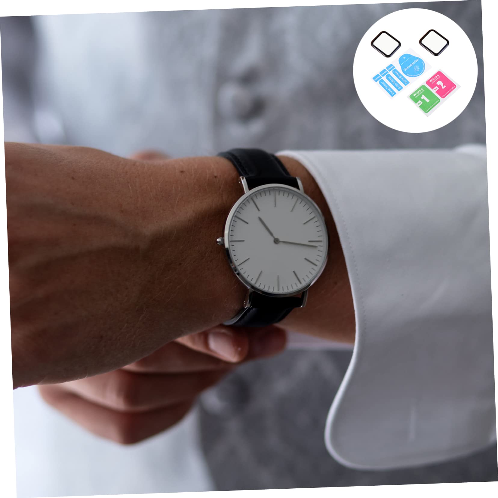 Hemobllo 10stücke Gehärtetes Displayschutz Für Watch Vollständiger Schutz Kratzfest Blasenfrei Installieren Kompatibel Mit Apple Watch Series