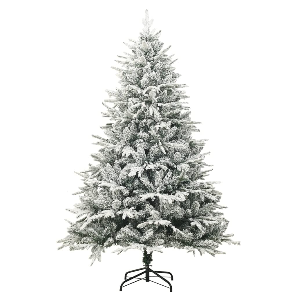 Árbol de Navidad de 240 cm premium en PVC y PE con efecto nevado