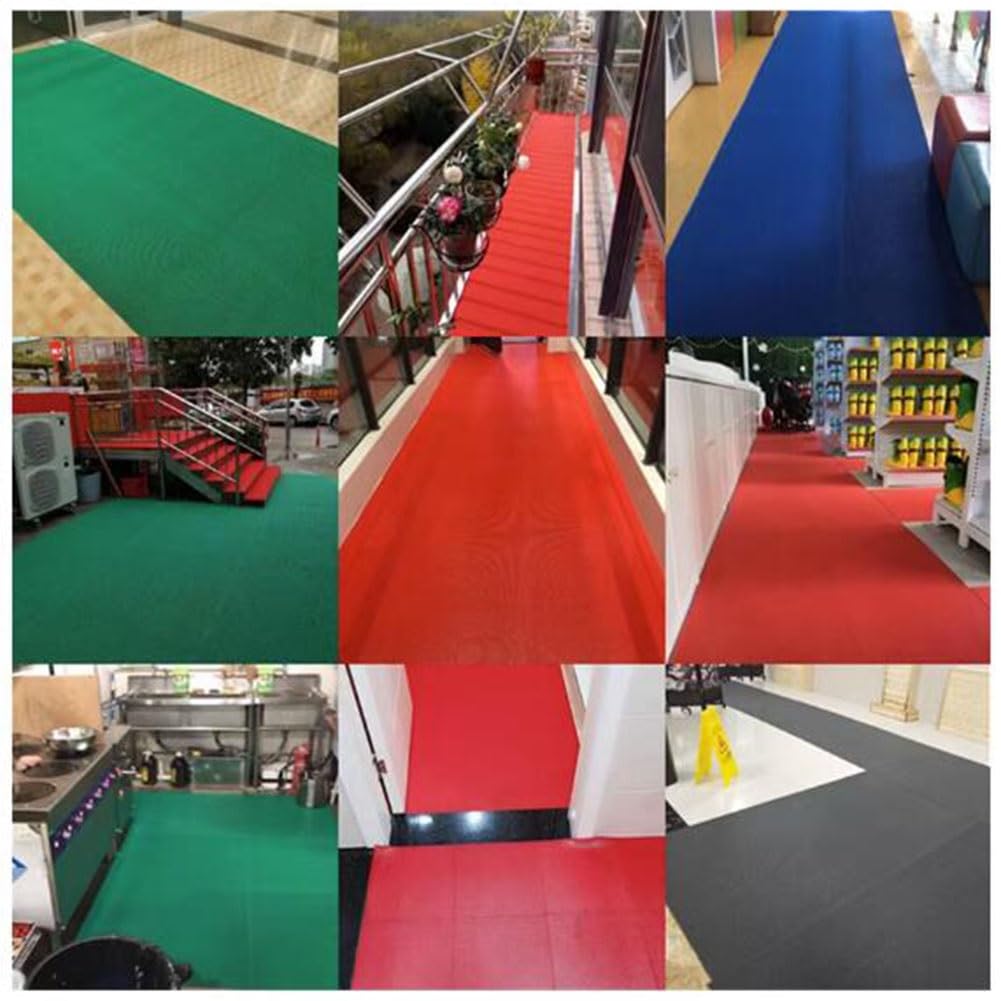 Tappetino antiscivolo per drenaggio spesso 5mm Tappetino per pavimenti in PVC Tappetino per aree umide per interni ed esterni, per piscina, bagno con doccia, cucina, può essere tagliato ( Color : Blue
