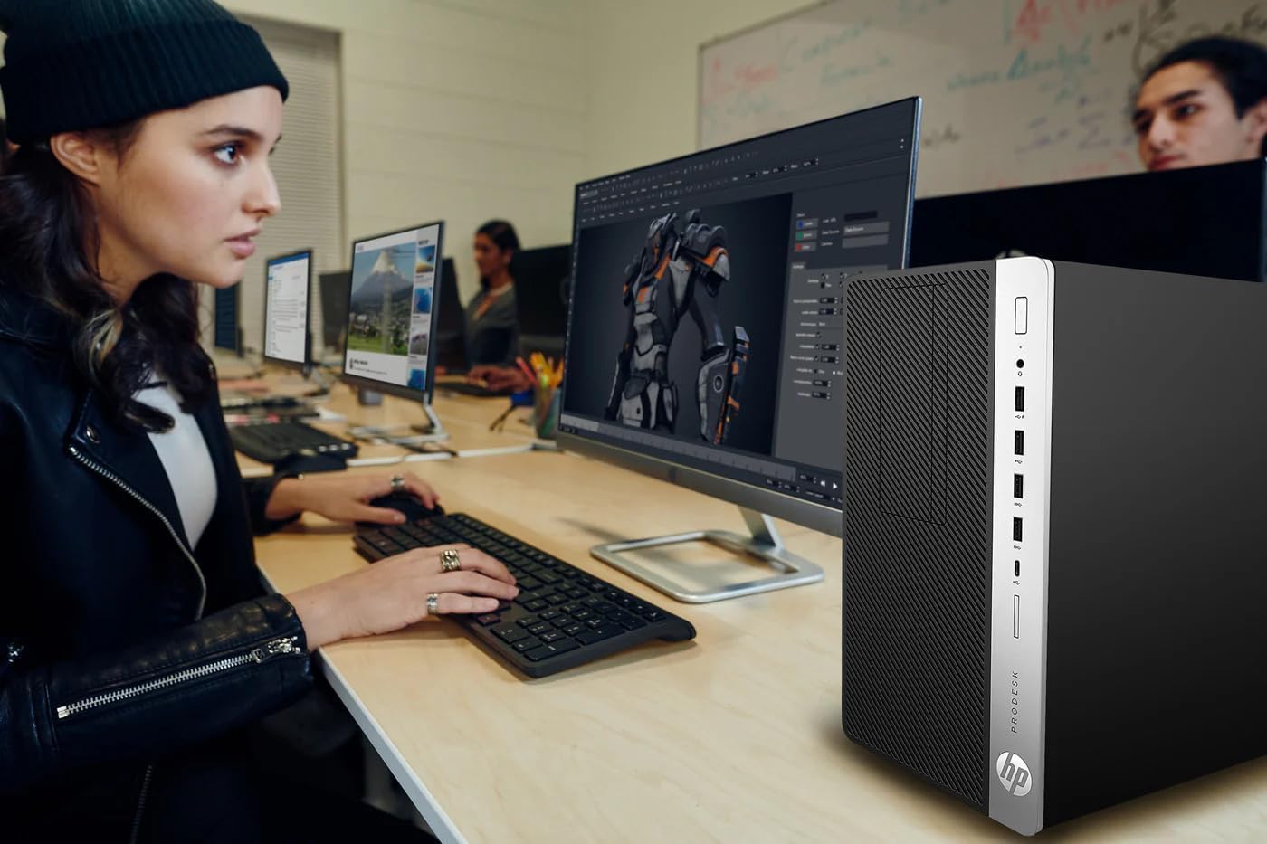 HP ProDesk 600G4 Tower Desktop Computer | Intel i7-8700 (3.4) | 32GB DDR4 RAM | 1TB SSD Solid State | Wi-Fi 5G + Bluetooth | Windows 11 | Home or Office PC (Renewed)