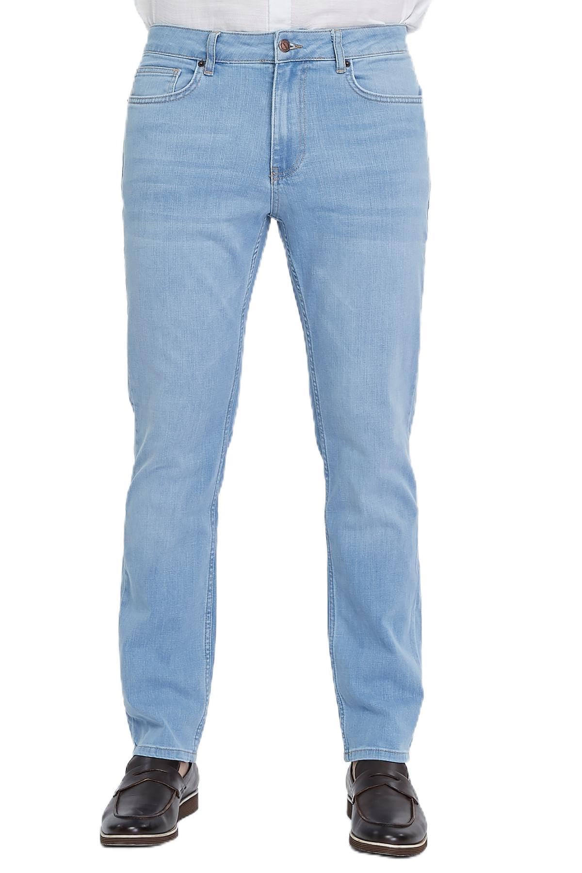 CEDY DENIM - CD336 Men's Jeans Regular Fit Stretch Jeans Men's High Waist Straight Cut Basic Washed Men's Trousers
