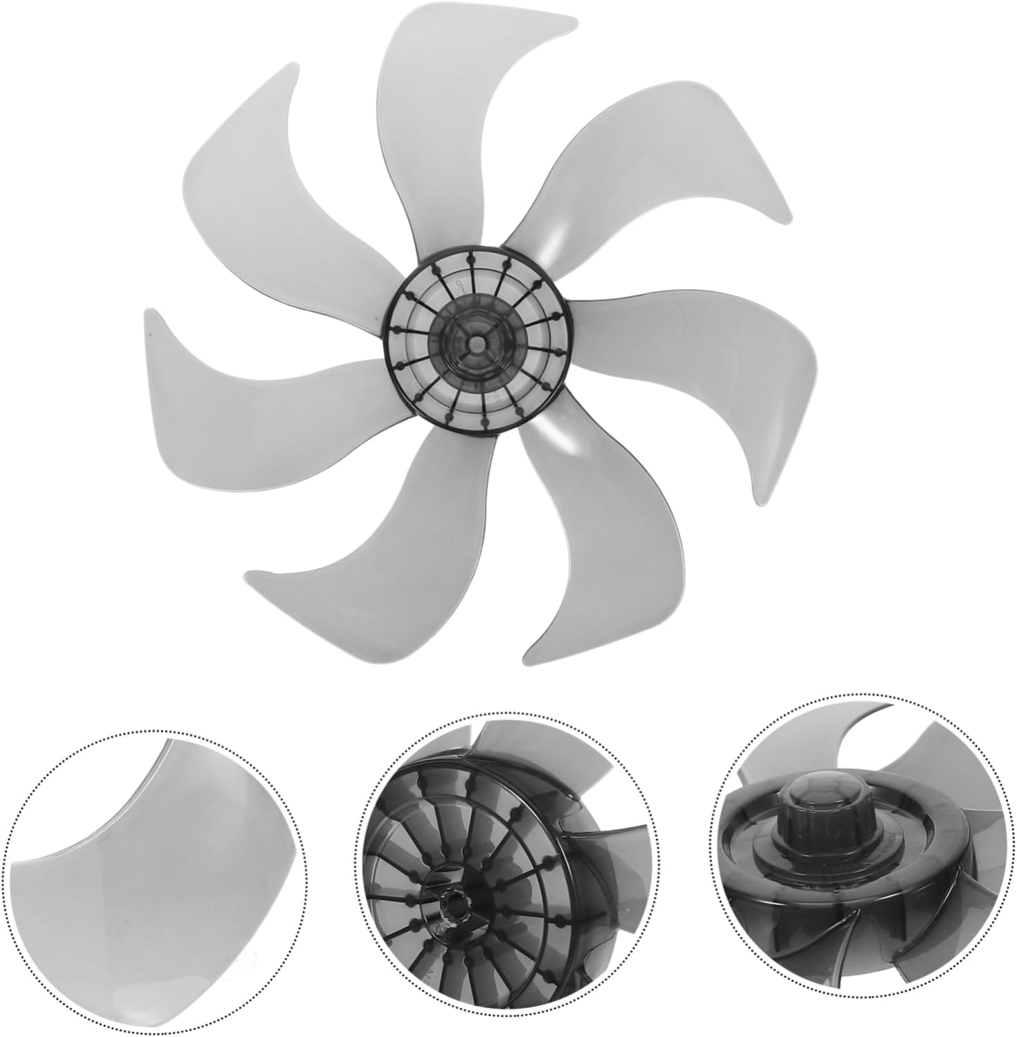 4pcs Electric Fan Blades Transparent Replacement Blades for Standing and Table Fans High Performance and Easy to Install for Restoring Cooling Efficiency