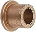 Bunting Bearings EXEF081212 Extra Lubricant with PTFE Flange Bearing, Powdered Metal, SAE 841, 1/2" Bore x 3/4" OD x 3/4" Length x 1" Flange OD x 1/8" Flange Thickness (Pack of 3)