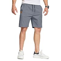 JustSun Pantaloncini Uomo Casual Cotone Pantaloni Corti Uomo con Tasche Pantaloncini
